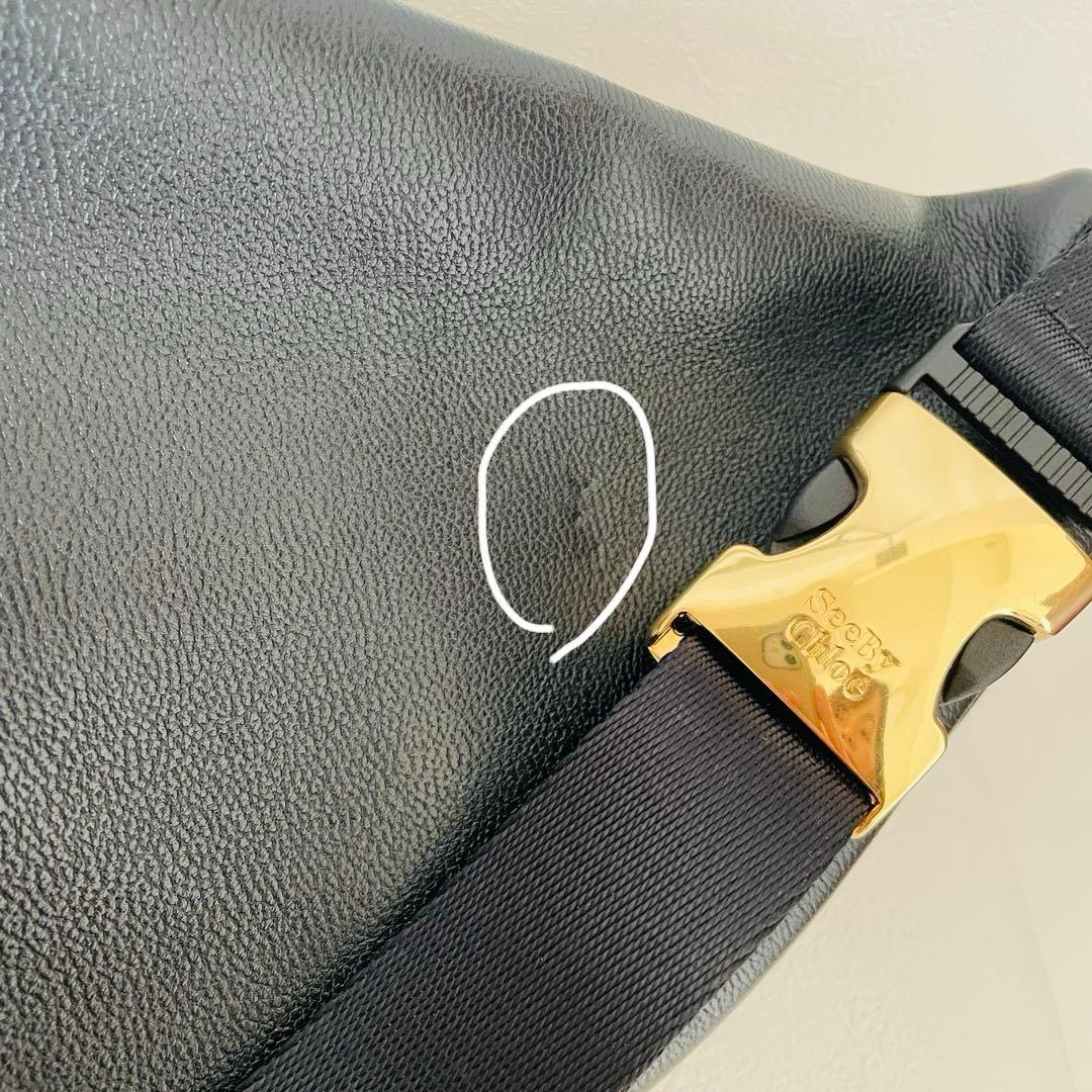 k*n様 完売 レア シーバイクロエ ベルトバッグ 本革 セーフティピン