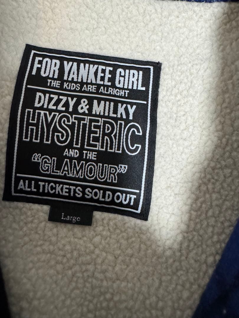 Hysteric Glamour 青黒チェック Lサイズジャケット - メルカリ