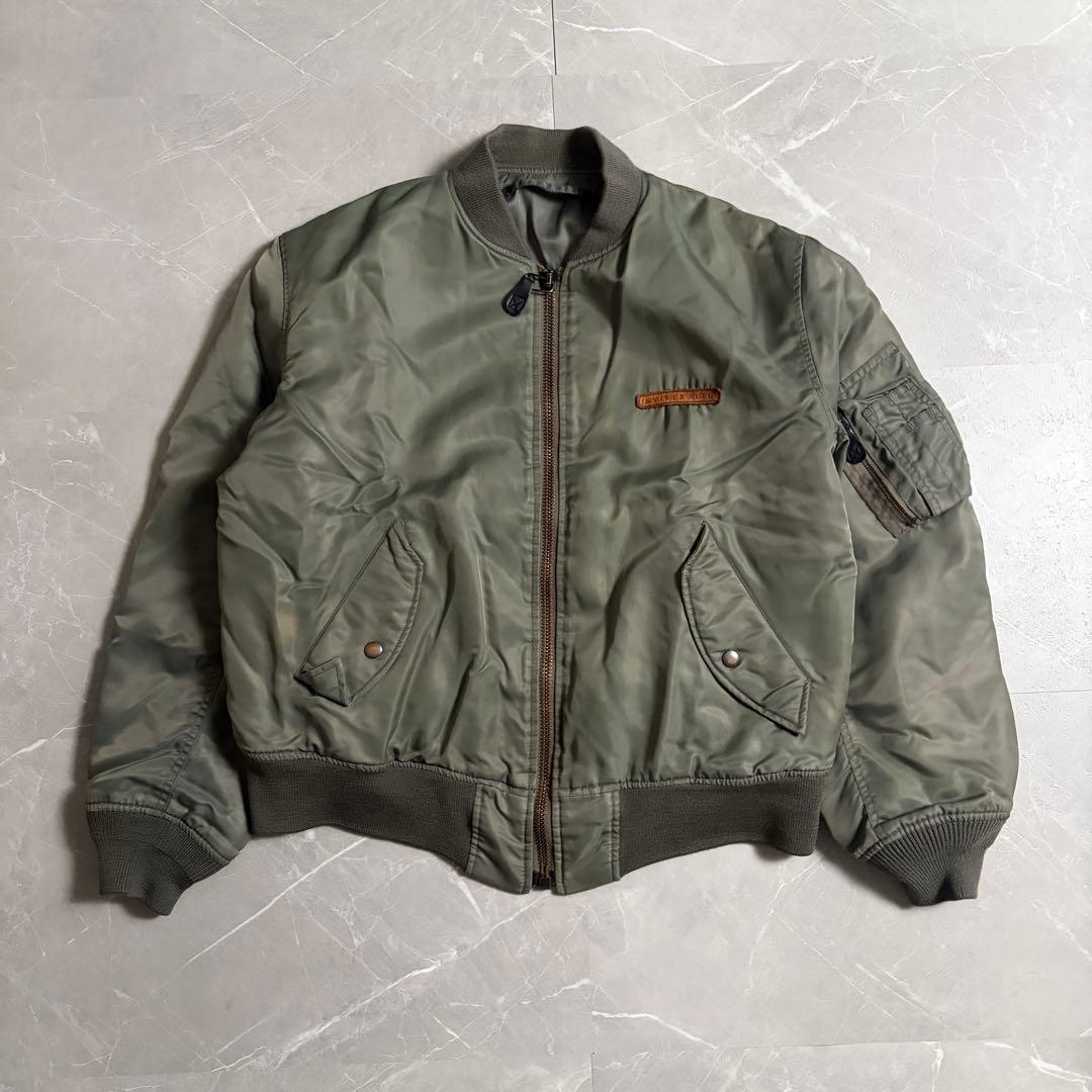 希少　AVIREX MA-1 アーチロゴ　フライトジャケット　Lサイズ