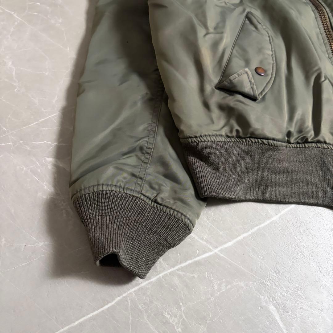 希少　AVIREX MA-1 アーチロゴ　フライトジャケット　Lサイズ