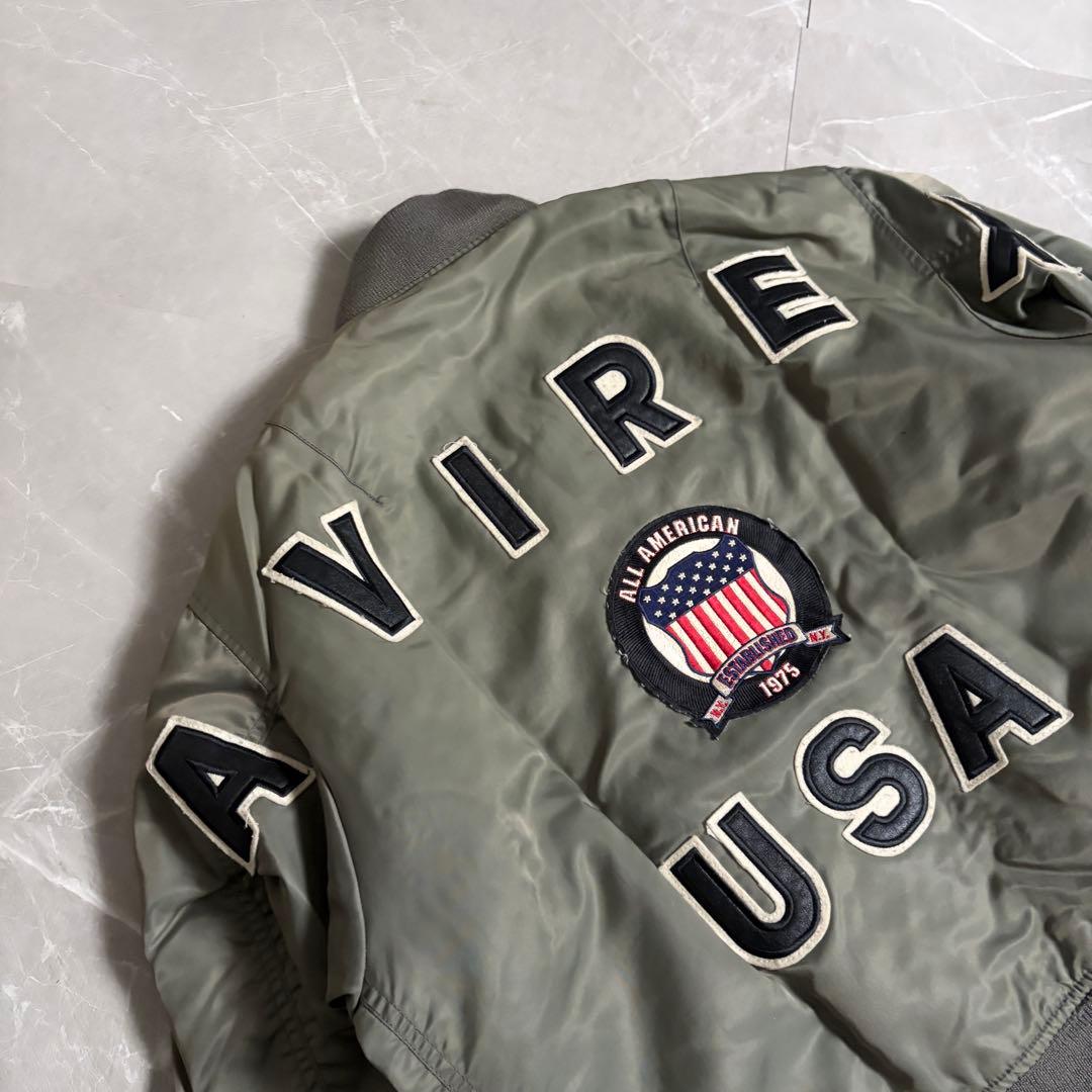 希少　AVIREX MA-1 アーチロゴ　フライトジャケット　Lサイズ