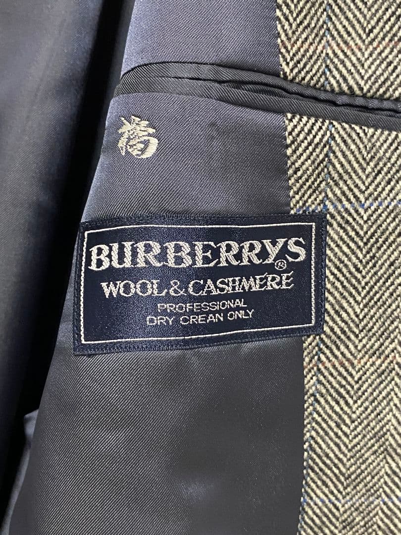 超美品★80s90s Burberrys ウールカシミヤ コート 92