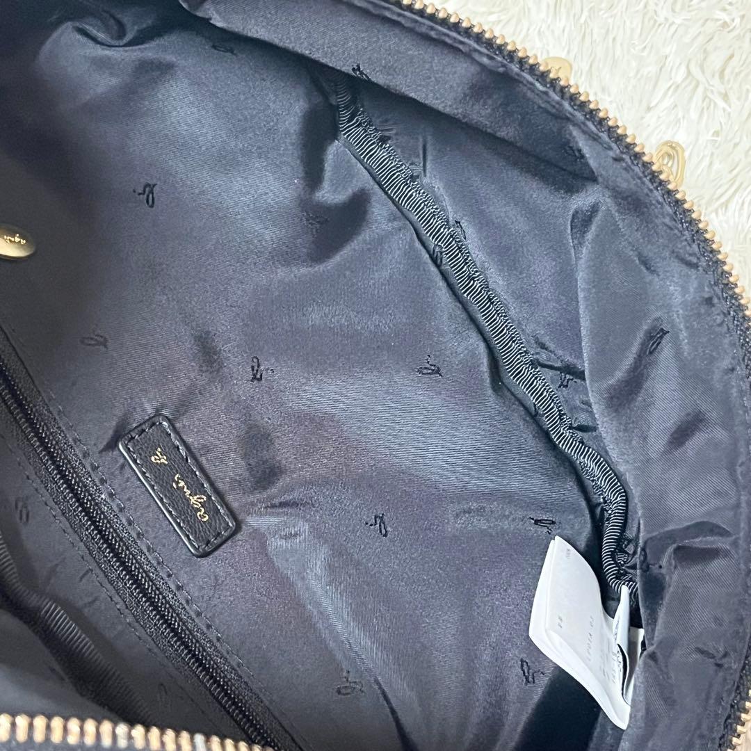 agnes b. アニエスベー　ボディバッグ　ラムレザー　ブラック