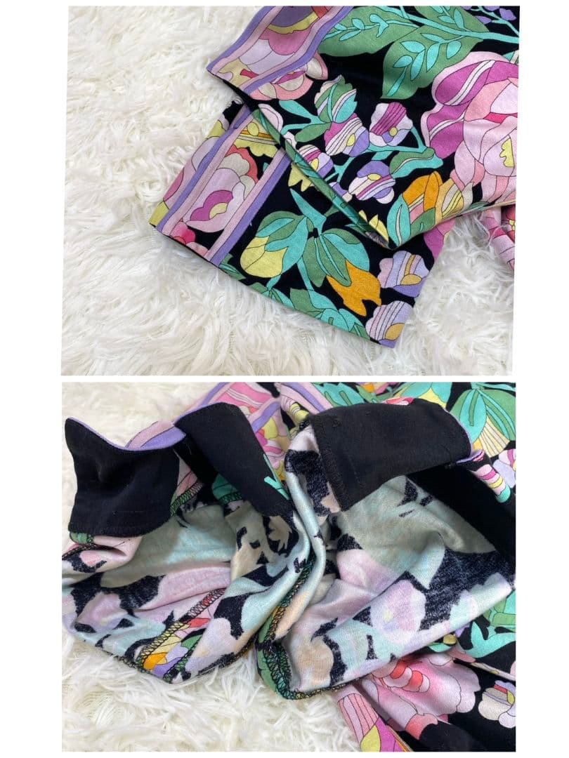 ●良品●　LEONARD　レオナール　ワンピース　Aライン　花柄　マルチカラー