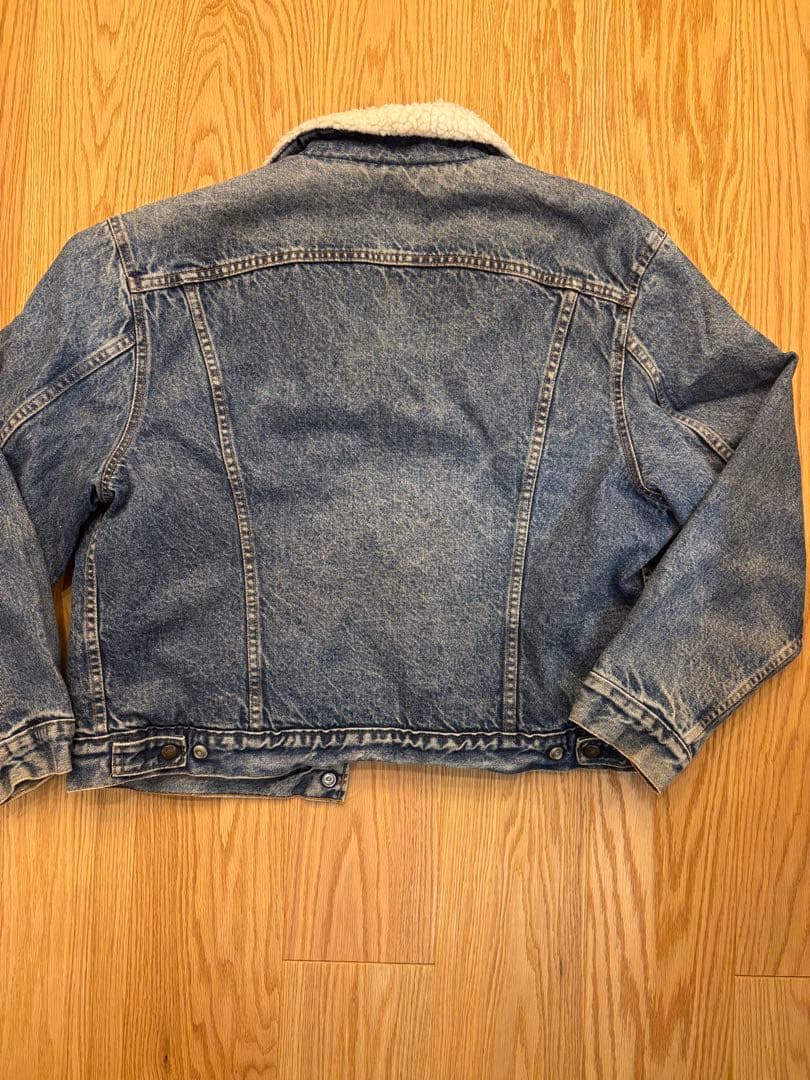 80s USA製 Levi's デニム ボアジャケット　46R