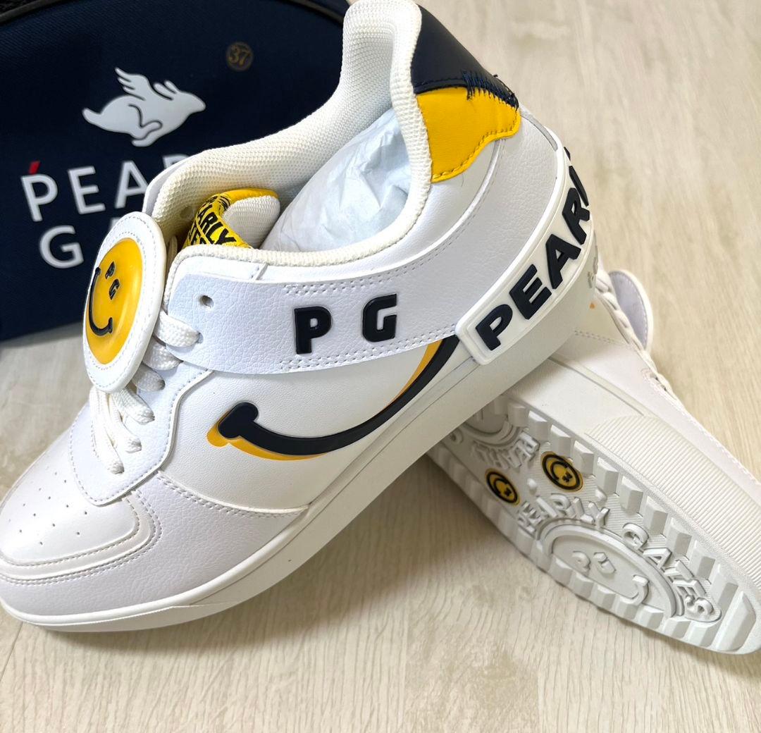 即発送2色展開●パーリーゲイツレディースゴルフシューズホワイトベージュ