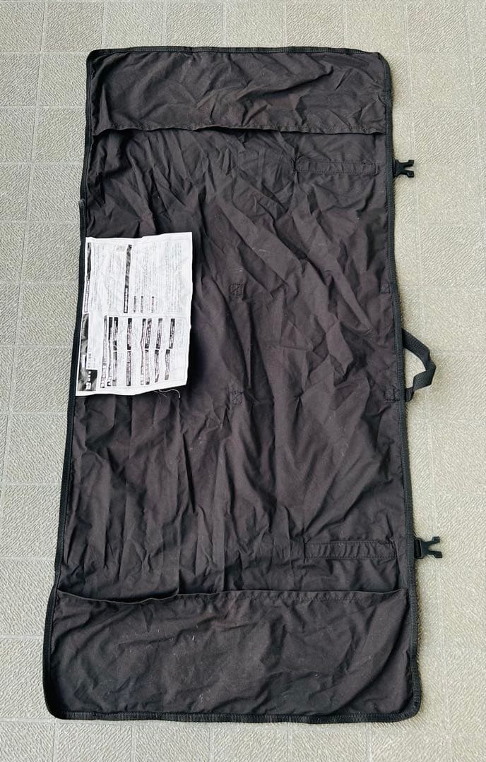 【入手困難品】WAQ 焚き火陣幕 TC ブラック　一度仮設営