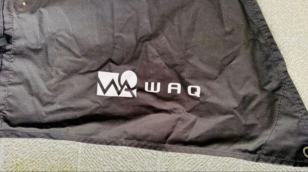 【入手困難品】WAQ 焚き火陣幕 TC ブラック　一度仮設営