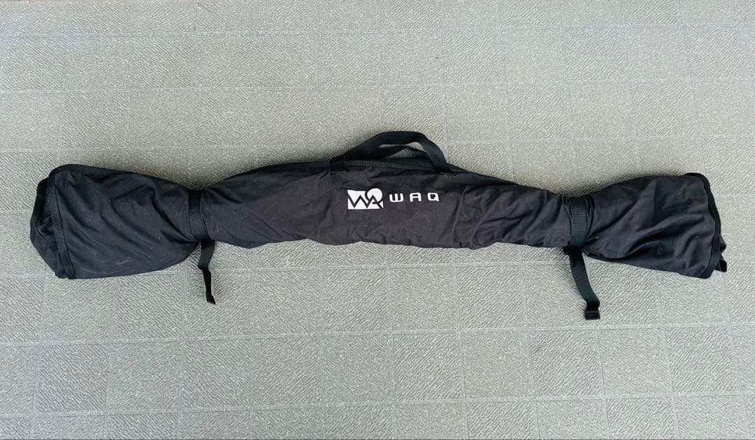 【入手困難品】WAQ 焚き火陣幕 TC ブラック　一度仮設営