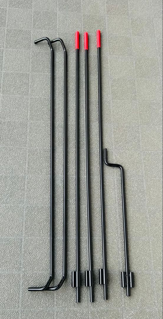 【入手困難品】WAQ 焚き火陣幕 TC ブラック　一度仮設営