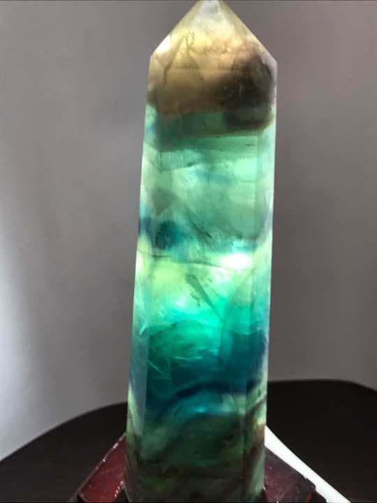 フローライト 六角柱