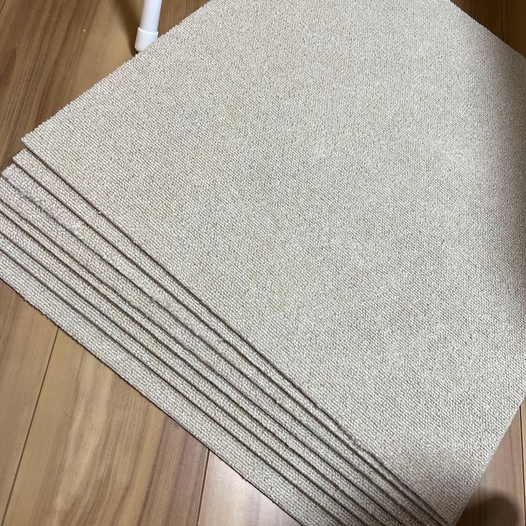 タイルカーペットベージュ 20枚　50cm×50cm MJ-1006