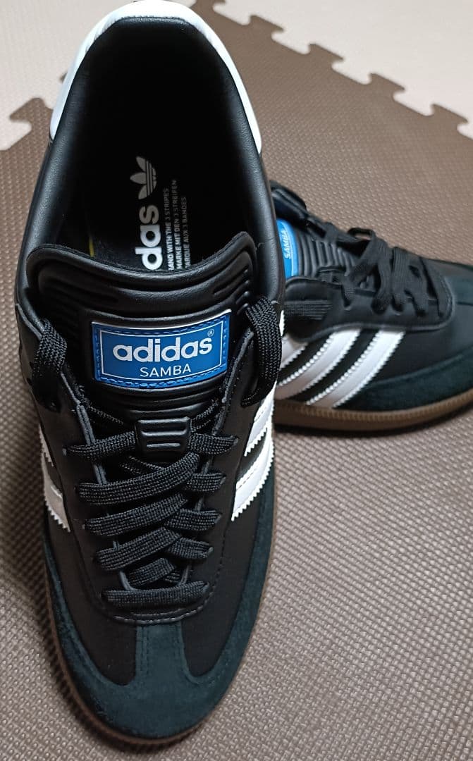 新品未使用☆ALS-122 アディダス SAMBA ゴルフシューズ 黒 25.5