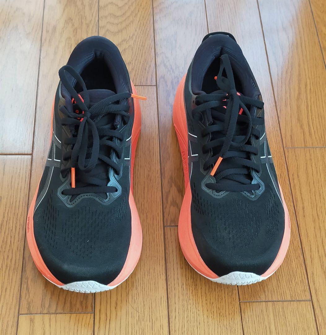 ASICS ランニングシューズ ブラック/オレンジ　ゲルカヤノ30