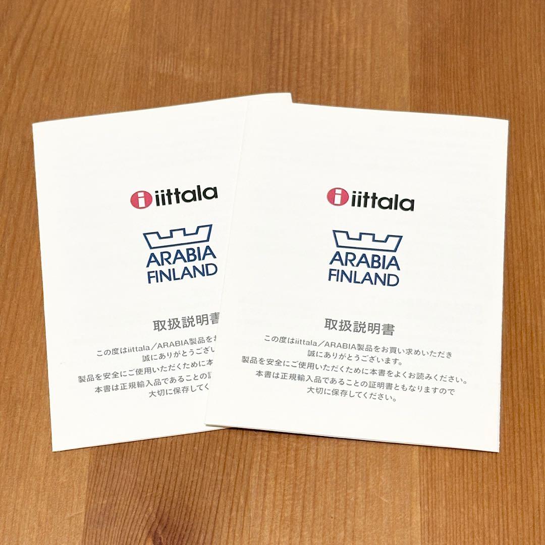 新品未使用 アラビア ピーロパイッカ プレート 20cm 旧ロゴ王冠 2枚セット