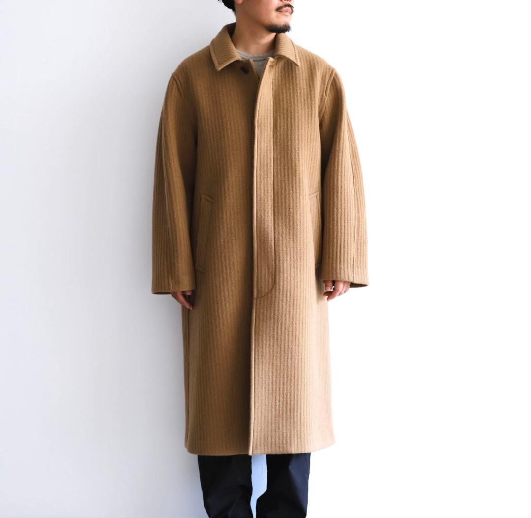 【新品未使用】オーラリースポンジウール　ステンカラーコート　25AW