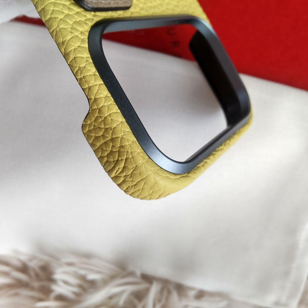 ほぼ新品✨ボナペンチュラ✨iphone17pro✨イエロー✨グレージュ✨ハンドル