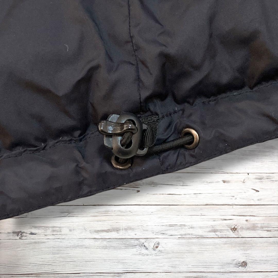 ザノースフェイス ダウンジャケット 刺繍ロゴ 黒 M 1743