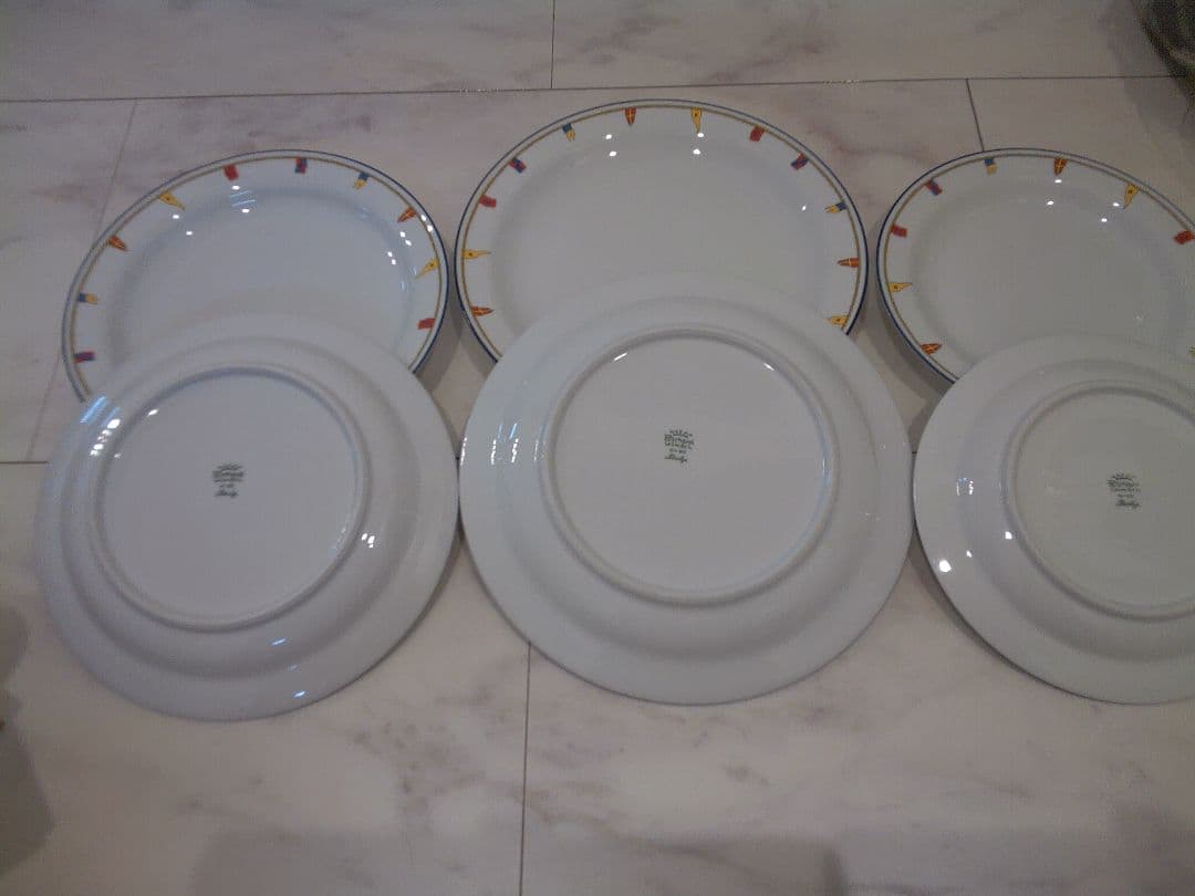 a74 リチャードジノリ クリッパー プレート６枚セット