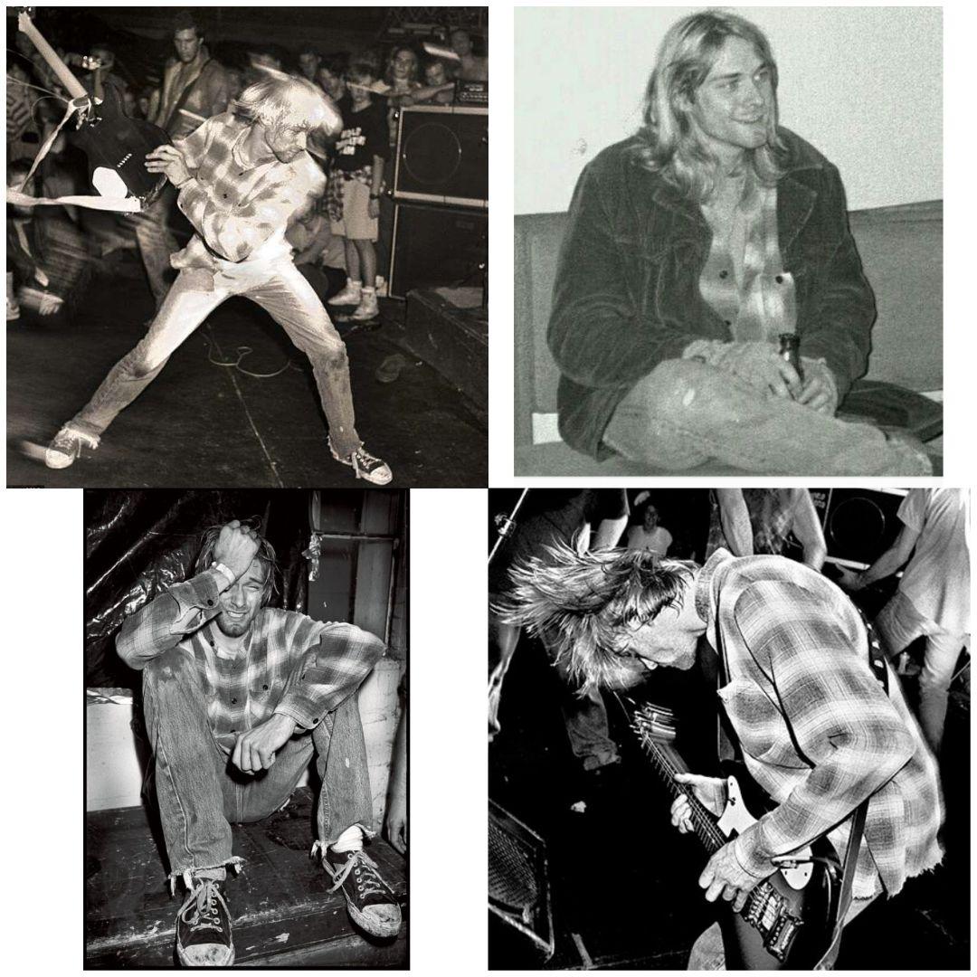 80s Searsシャドー オンブレ チェック ネルシャツ カートコバーン70s