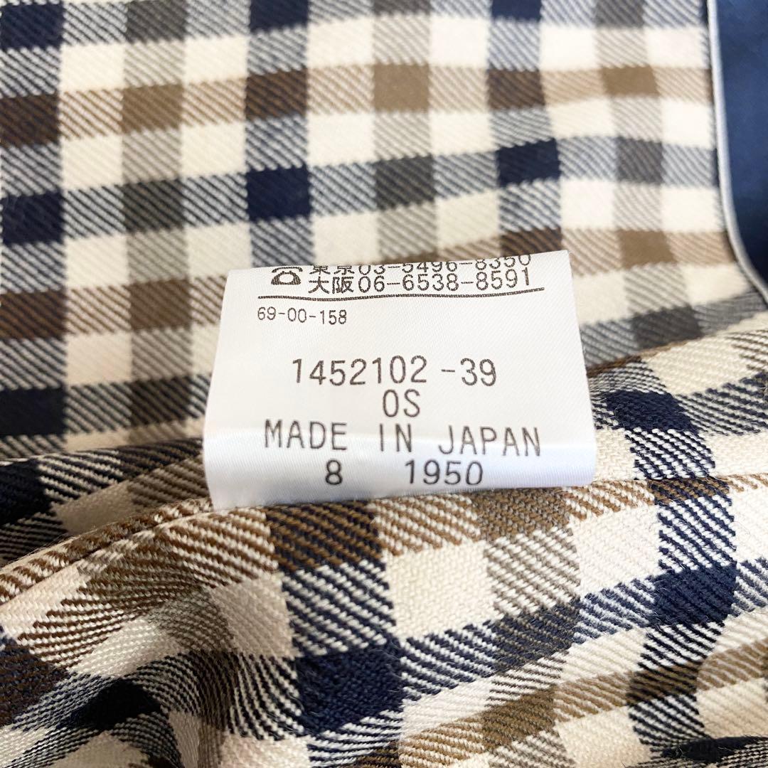 【極美品】アクアスキュータム チェスターコート ロング　ライナー付 チェック