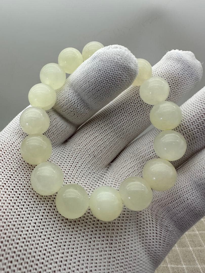 ☆天然☆極上品 極潤糸魚川翡翠美麗☆ろうかん質☆ブレスレット【新品】