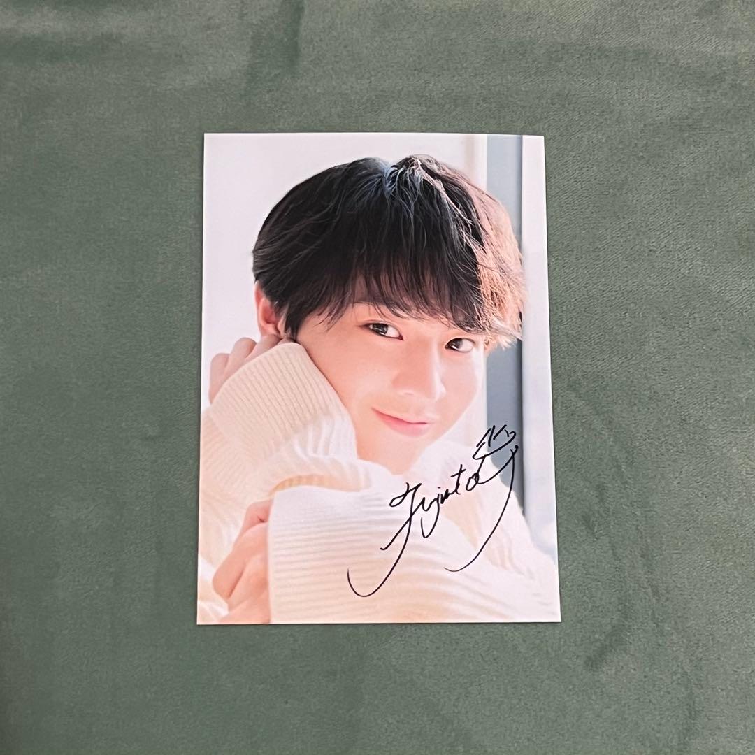 藤本洸大 JUNON ブロマイド 複製サイン - メルカリ