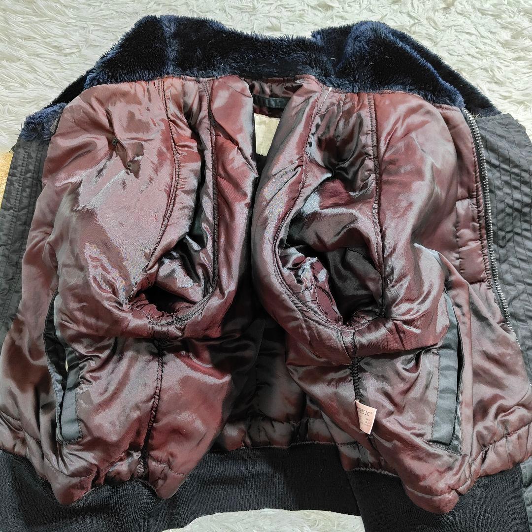 AVIREX N-2B フライトジャケット Y2K 黒 Lサイズ 短丈