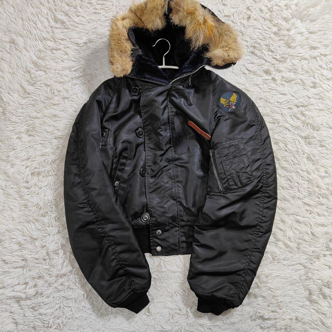 AVIREX N-2B フライトジャケット Y2K 黒 Lサイズ 短丈