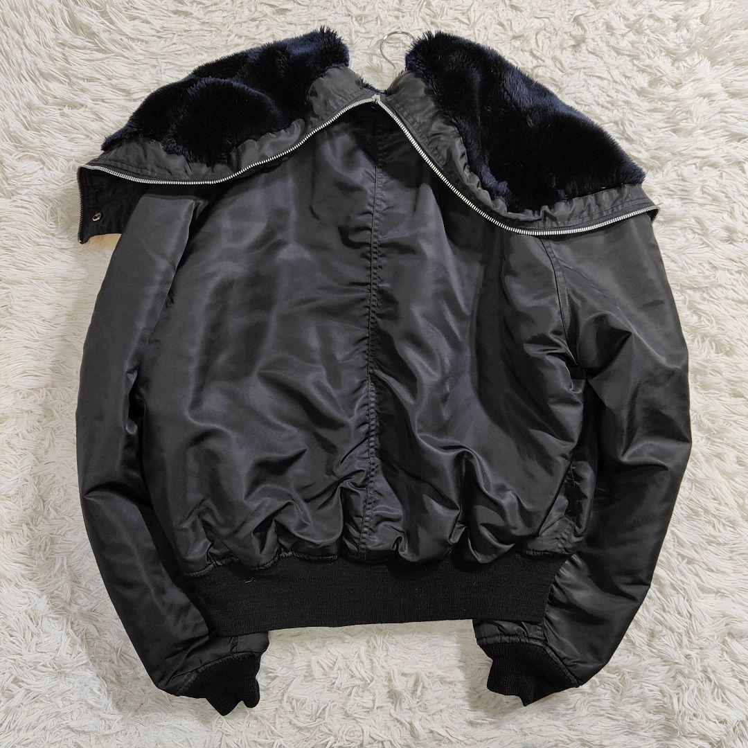 AVIREX N-2B フライトジャケット Y2K 黒 Lサイズ 短丈