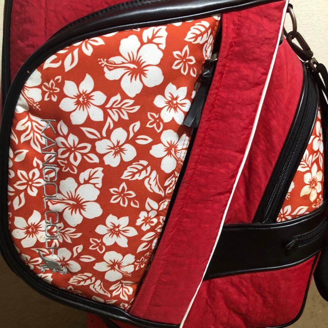 入手困難 高級ブランド カンゴール ハイビスカス ゴルフバッグ ほぼ新品 美品