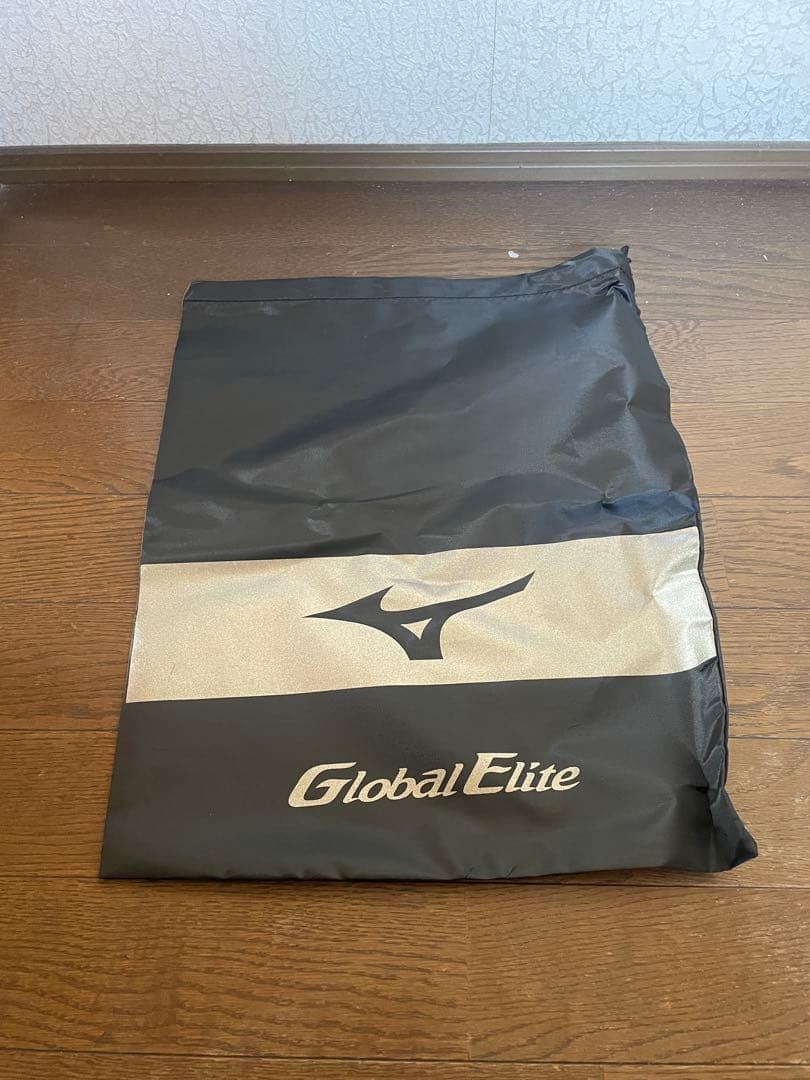 ミズノ限定　紐式アップシューズ　白×青×橙　右投げ用P革付き27.0cm