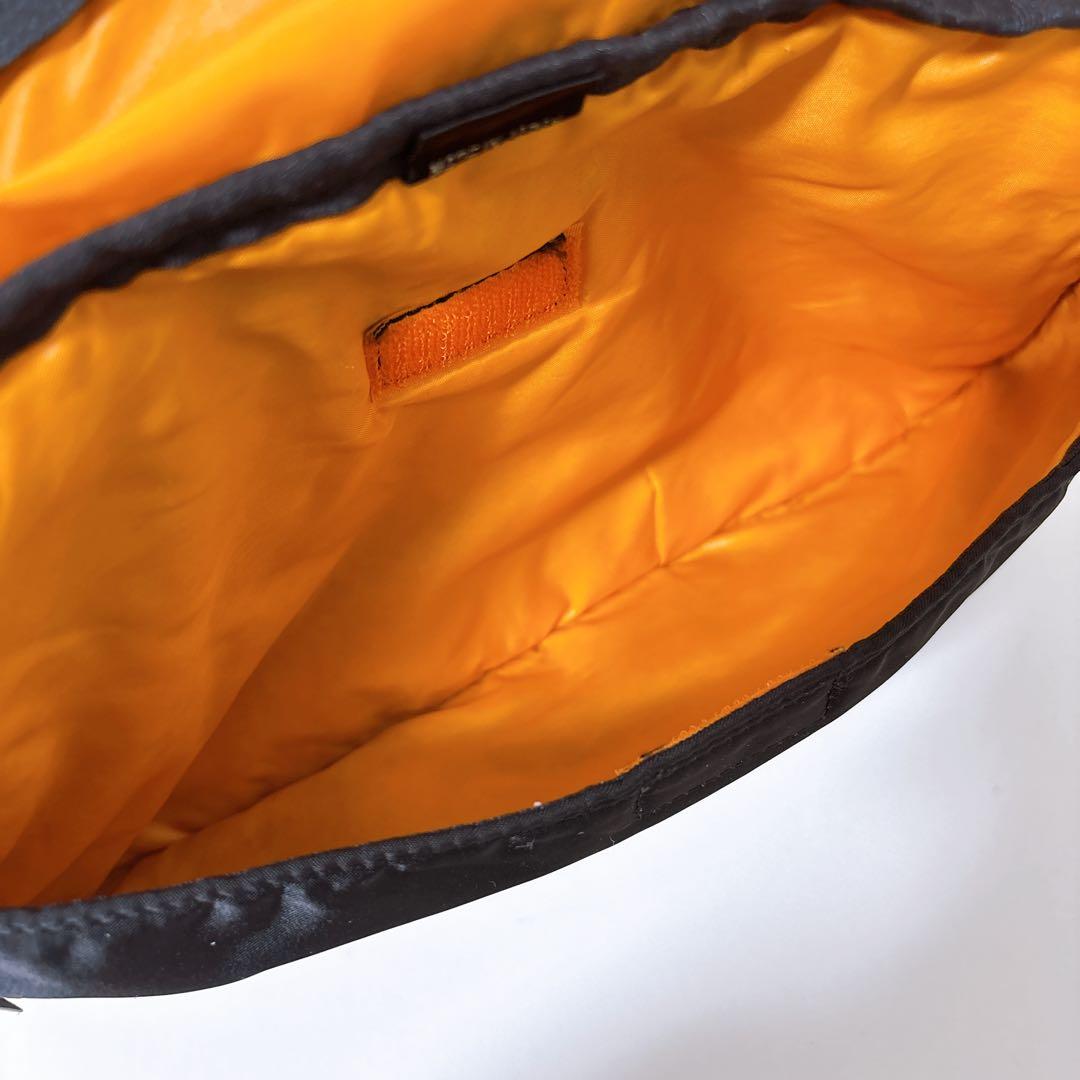 【美品】PORTER ポーター TANKER タンカー ボディバッグ 黒ナイロン