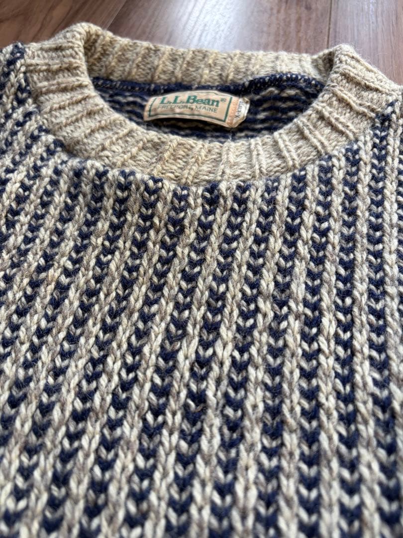 L.L.Bean バーズアイニット USA ビンテージ エルエルビーン レア