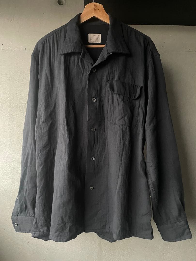 PABLO VINCI Back patch shirt L ゲリラシャツ 黒 - メルカリ