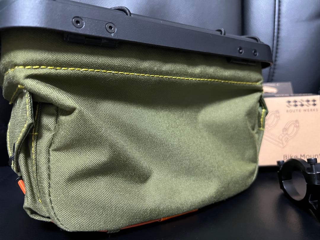 【ROUTEWERKS】ルートワークス　ハンドルバーバッグ　オリーブ31.8