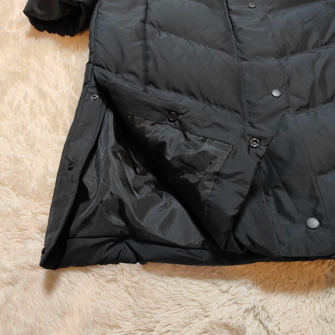 新品同様✨MIZUNO フーディ ダウンコート ロング丈 ブラック M〜L相当