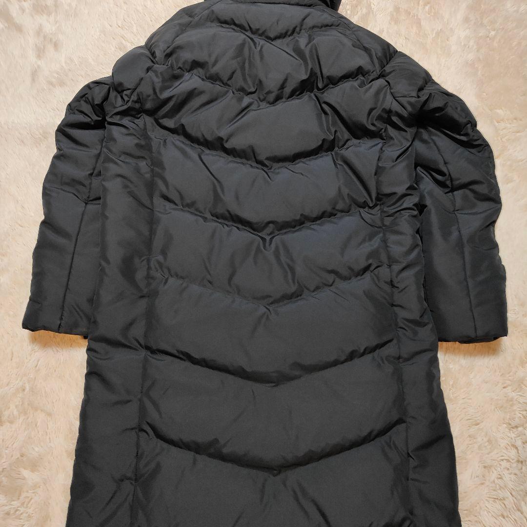 新品同様✨MIZUNO フーディ ダウンコート ロング丈 ブラック M〜L相当