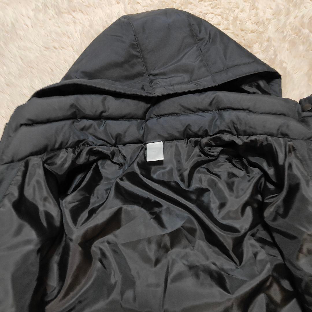 新品同様✨MIZUNO フーディ ダウンコート ロング丈 ブラック M〜L相当