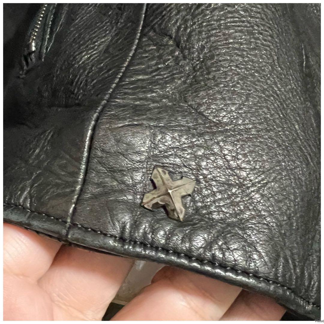 STRAM ストラム 馬革 レザーライダース M ホース 元バックラッシュ 黒