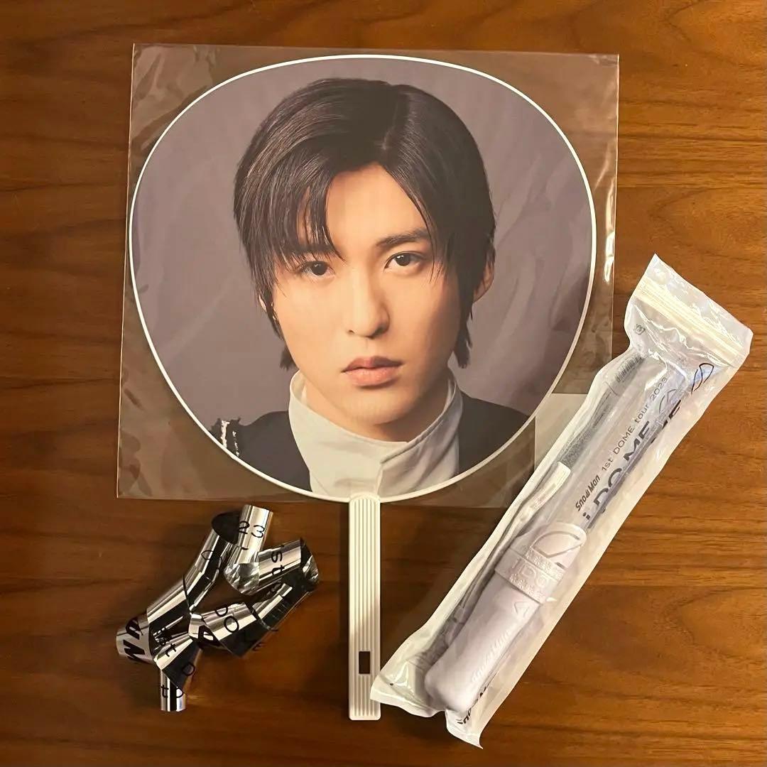 SnowMan i DO ME 目黒蓮 うちわ ペンライト 銀テープ - メルカリ