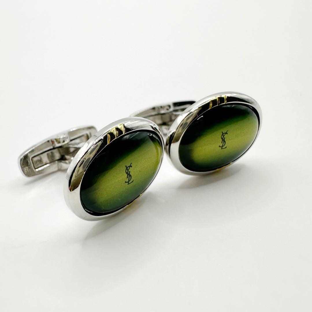 ✴️美品 希少✴️ イヴサンローラン シェル カフリンクス ネクタイピン セット