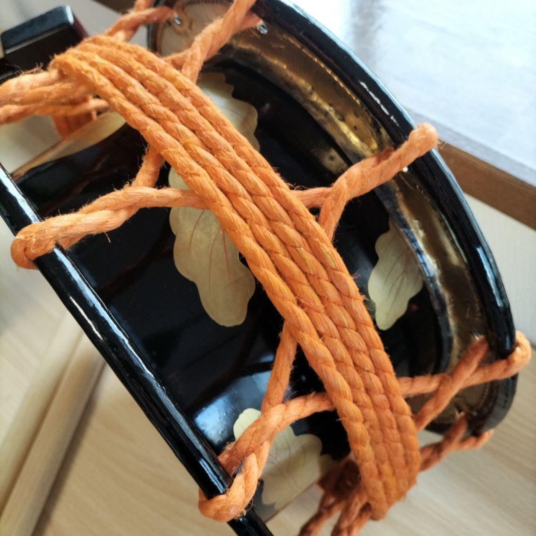 （ふわふわ様ご依頼商品です）良品　締太鼓　附締太鼓　和太鼓本体-バチ付き　中古品