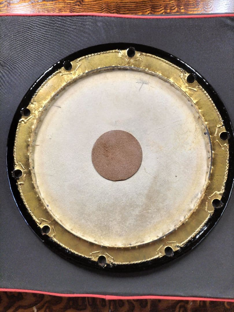 （ふわふわ様ご依頼商品です）良品　締太鼓　附締太鼓　和太鼓本体-バチ付き　中古品