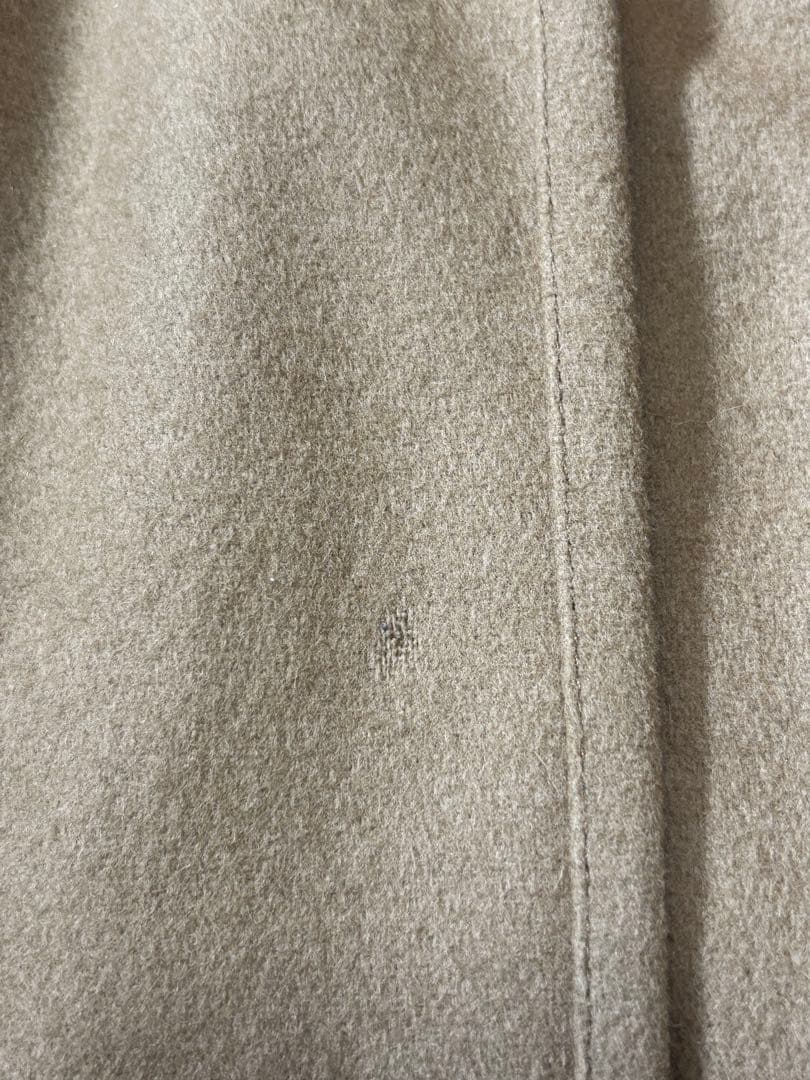 【良品】ラルディーニ フランネルウールチェスターコート ベージュ 44