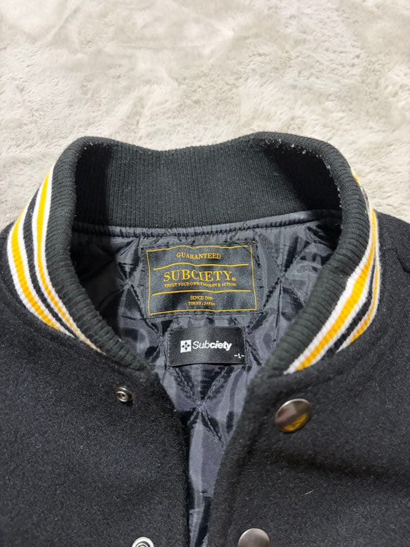 SUBCIETY スタジャン ブラック/イエロー
