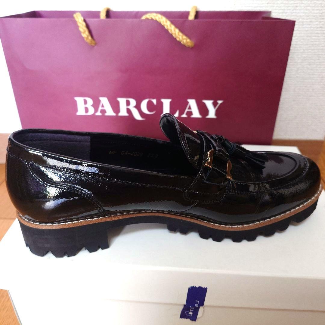 ★美品★バークレー　タッセル　ローファー　黒　23cm