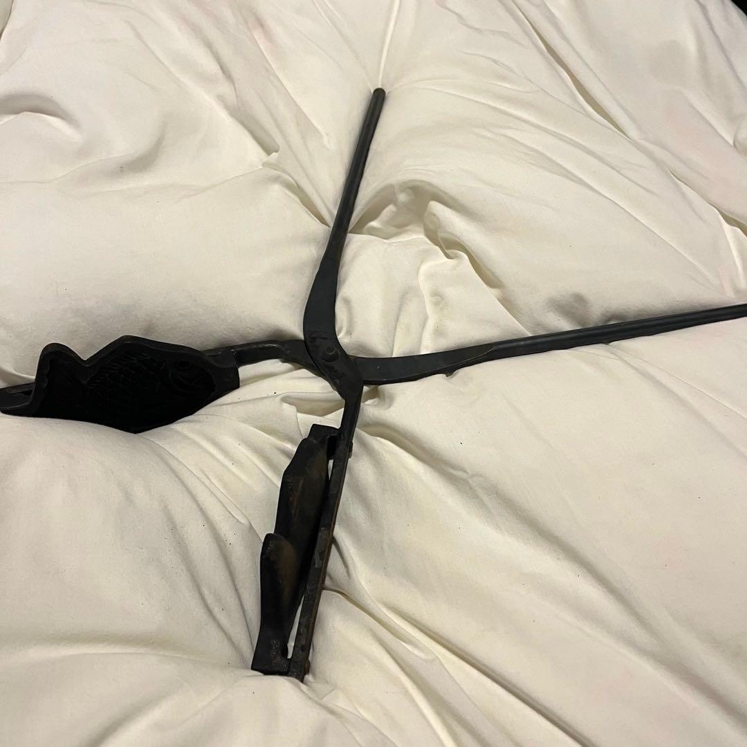 一丁焼き 鋳鉄製 たい焼き器 天然物 天然たい焼き　南部鉄器