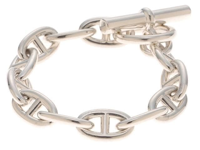 ほぼ新品Hermesシェーン・ダンクル GM ブレスレット パラディウム