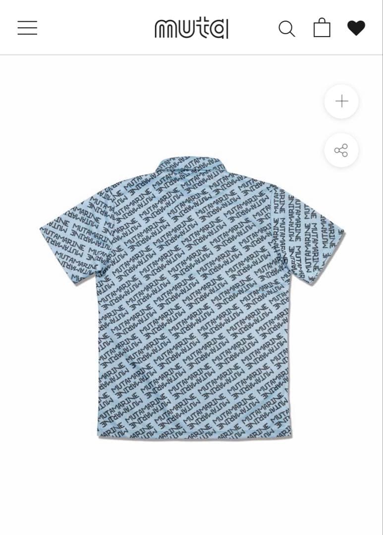 muta MARINE ムータマリン ダイアゴナル　ジャガードポロシャツ 総柄